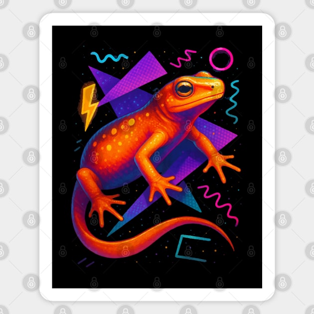 Retro Neon Red Eft Magnet by Reptiq's Store